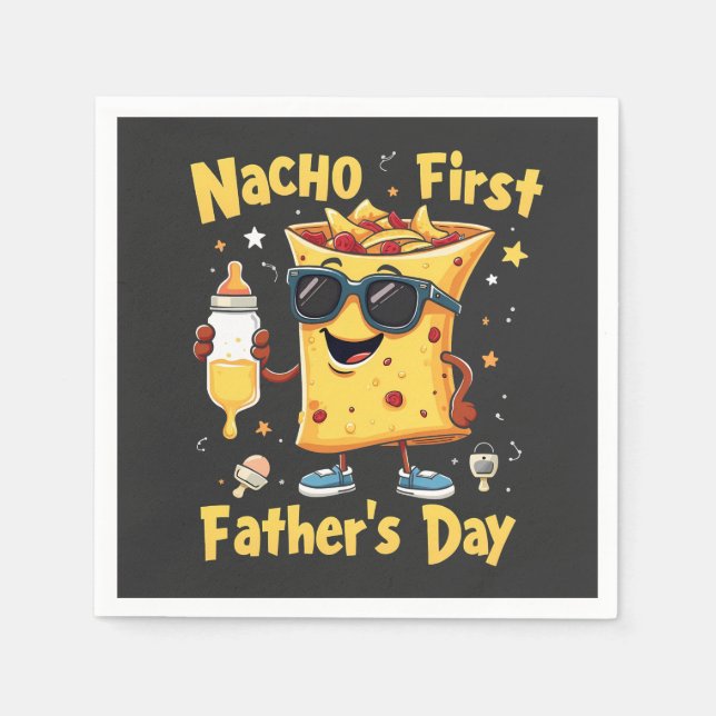 Nacho First Fars dag Cinco De Mayo Pappa Pappersservett (Framsidan)