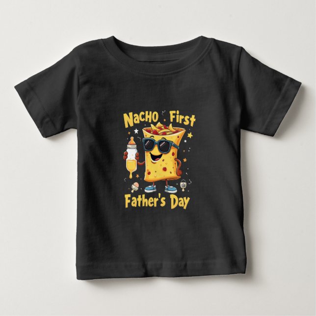 Nacho First Fars dag Cinco De Mayo Pappa T Shirt (Framsida)