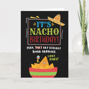 NACHO-födelsedagskort Kort
