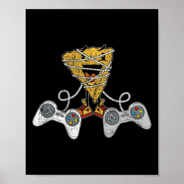 Nacho Gaming Cinco De Mayo Roligt Videospel Kontro Poster (Framsidan)