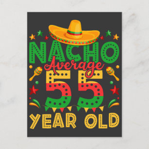 Nacho Genomsnittlig 55-årig Cinco de Mayo Vykort