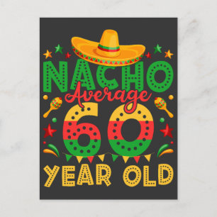 Nacho Genomsnittlig 60-årig Cinco de Mayo Vykort