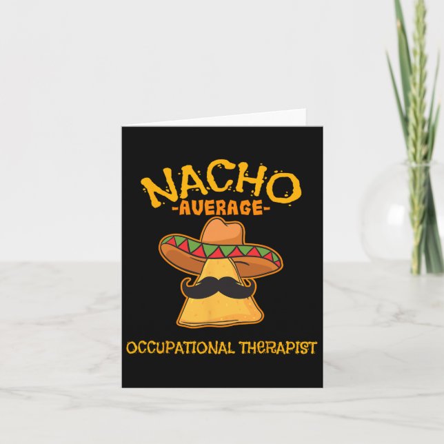 Nacho Genomsnittlig Arbetsterapeut Cinco De Mayo Kort (Framsida)