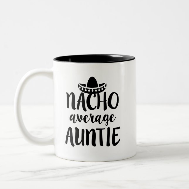 Nacho genomsnittlig Auntie kaffe mugg moster-gåva (Vänster)