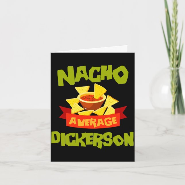 Nacho genomsnittlig dickerson rolig födelsedag eft kort (Framsida)