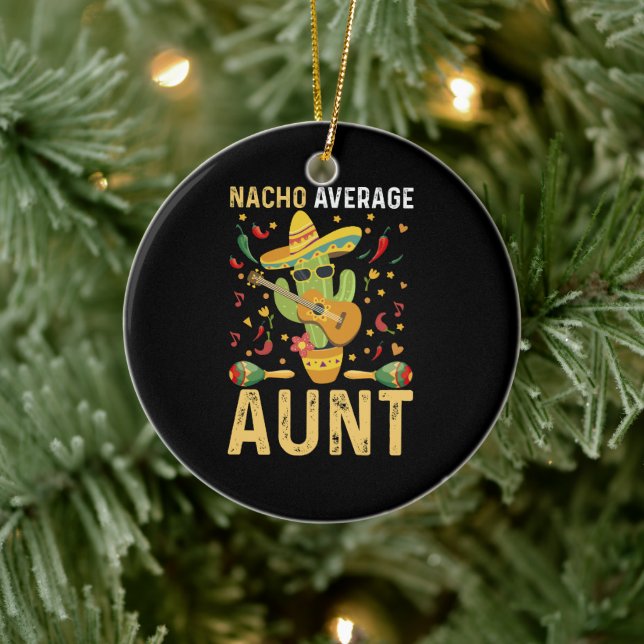 Nacho Genomsnittlig Faster Humor Cinco De Mayo Fas Julgransprydnad Keramik (Träd)