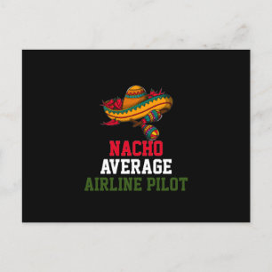Nacho Genomsnittlig Flygplanspilot Vykort