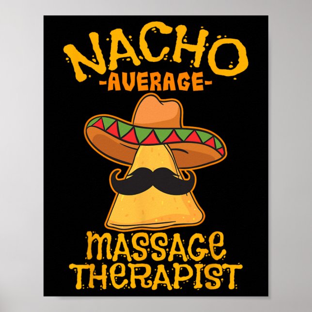 Nacho Genomsnittlig Mage Terapeut Meuse Cinco De M Poster (Framsidan)