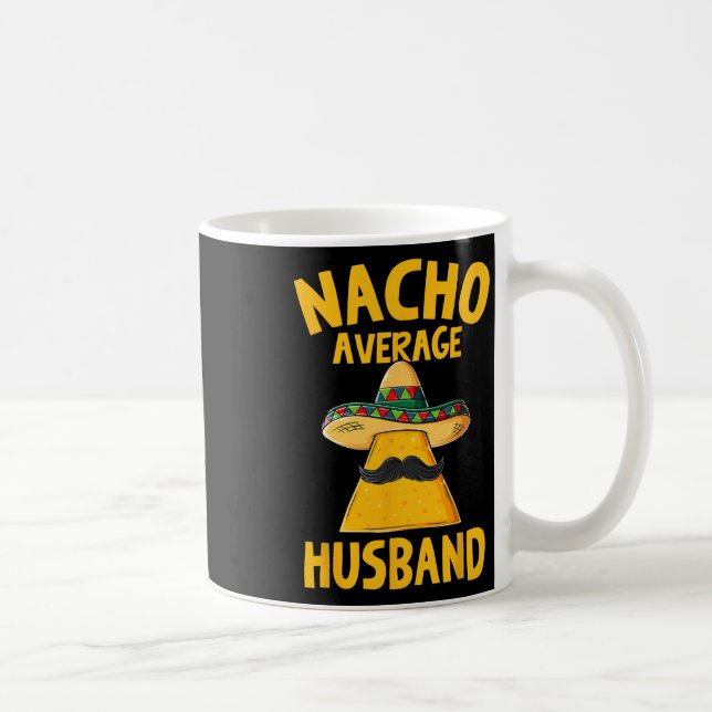 Nacho Genomsnittlig Make Rolig Brudgum Bröllop Cin Kaffemugg (Höger)