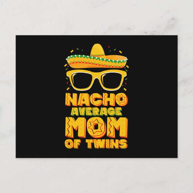 Nacho Genomsnittlig Mamma Till Tvillingar Mexikans Vykort (Framsida)