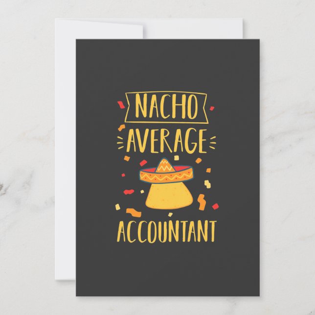 Nacho Genomsnittlig Redovisningsekonom Inbjudningar (Framsida)