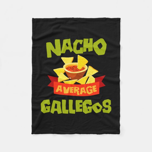 Nacho genomsnittliga gallegos rolig födelsedag eft fleecefilt (Framsidan)