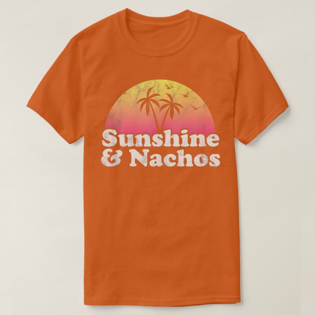 Nacho Gift Sunshine och Nachos-Tanktopet T Shirt (Design framsida)