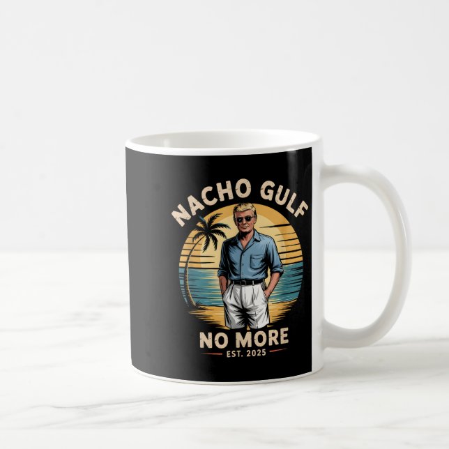Nacho Gulf No More Funny Trump Vacation 2025 Usa  Kaffemugg (Höger)