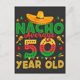 Nacho i genomsnitt 50 år gammal Cinco de Mayo Vykort