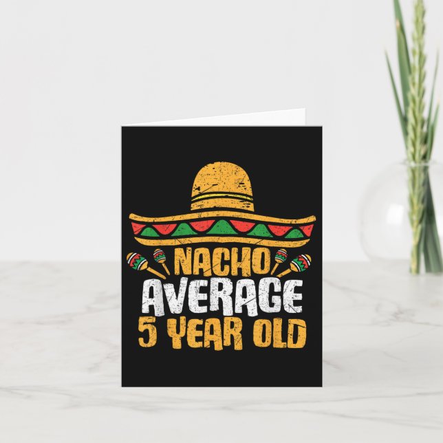 Nacho, i genomsnitt 5 år gammal Lycklig cinco de M Kort (Framsida)