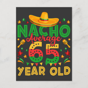 Nacho i genomsnitt 65 år gammal Cinco de Mayo Vykort