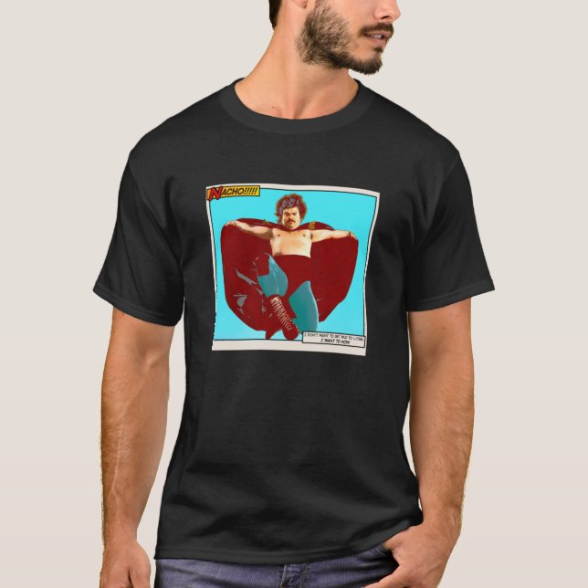 Nacho Libre - jag vill vinna! Klassisk T Shirt (Framsida)