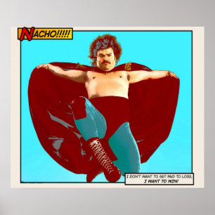 Nacho Libre jag vill vinna Poster