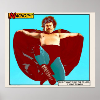 Nacho Libre jag vill vinna Poster