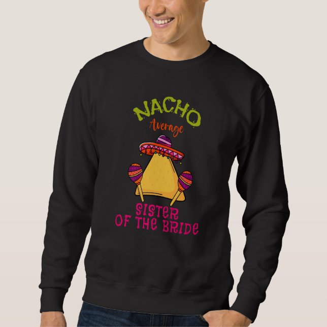 Nacho medelsida av Mexikos Bride Cinco de Lång Ärmad Tröja (Framsida)