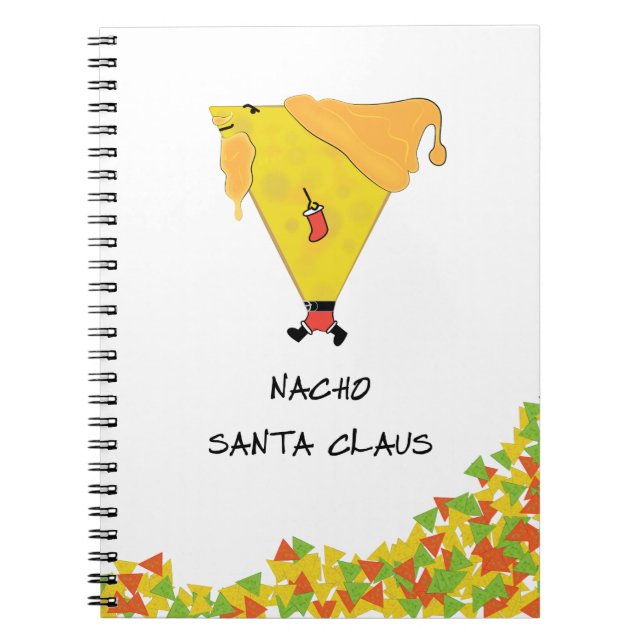 Nacho Santa med Chip Anteckningsbok (Framsidan)
