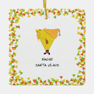 Nacho Santa med Chip Julgransprydnad Keramik