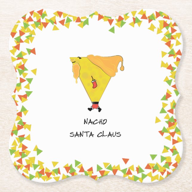 Nacho Santa med Chip Underlägg Papper (Framsida)