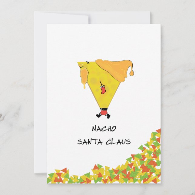 Nacho Santa med Chips Festinladan Inbjudningar (Framsida)