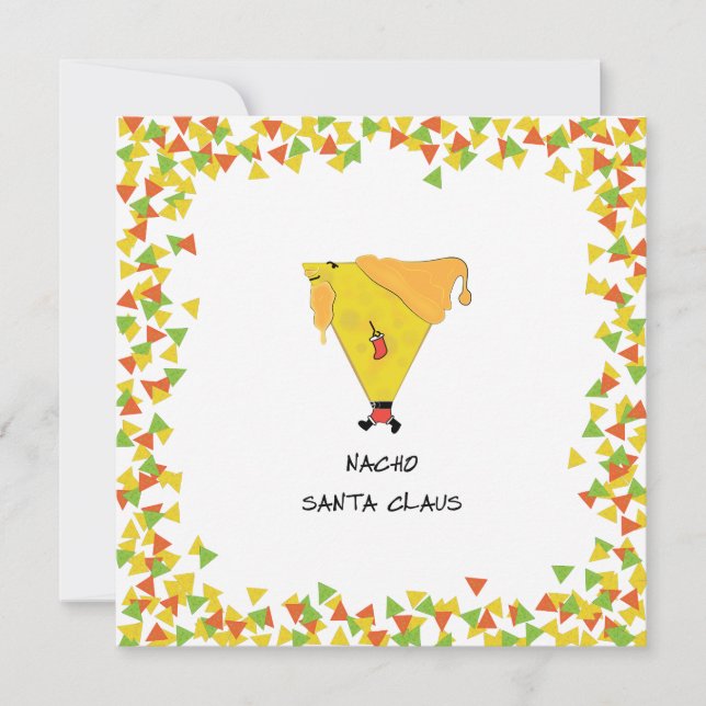 Nacho Santa med Chips Inbjudningar (Framsida)