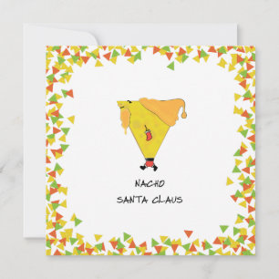 Nacho Santa med Chips Julkort