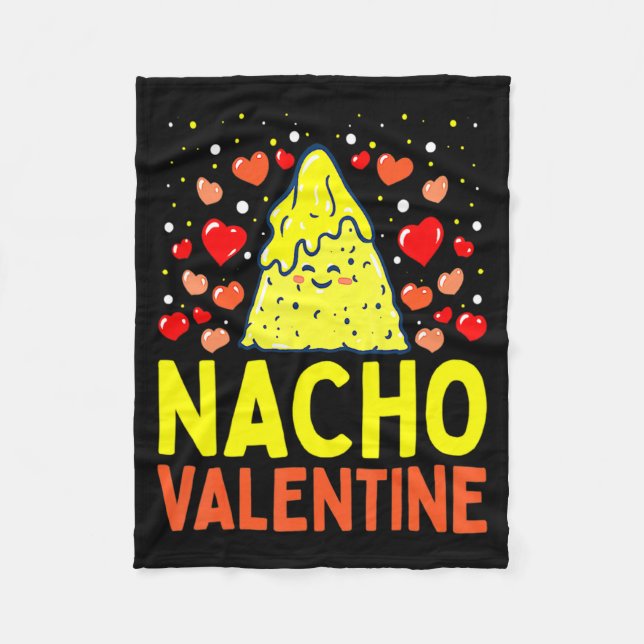 Nacho Valentine Valentines Day Food Pun Mexican Jo Fleecefilt (Framsidan)