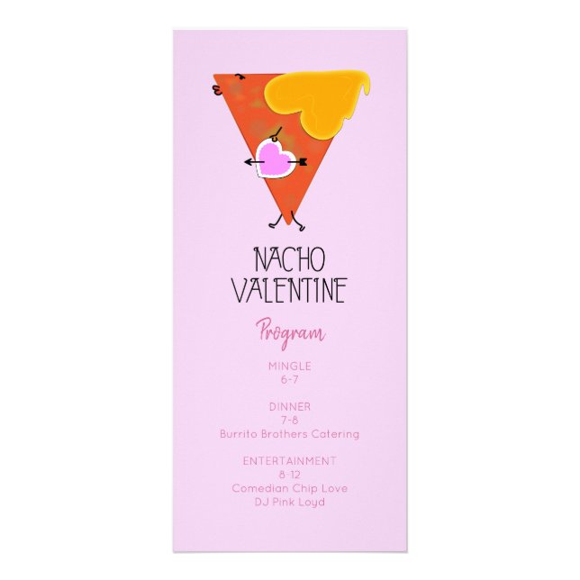 Nacho Valentines Day-händelse Reklamkort (Framsidan)