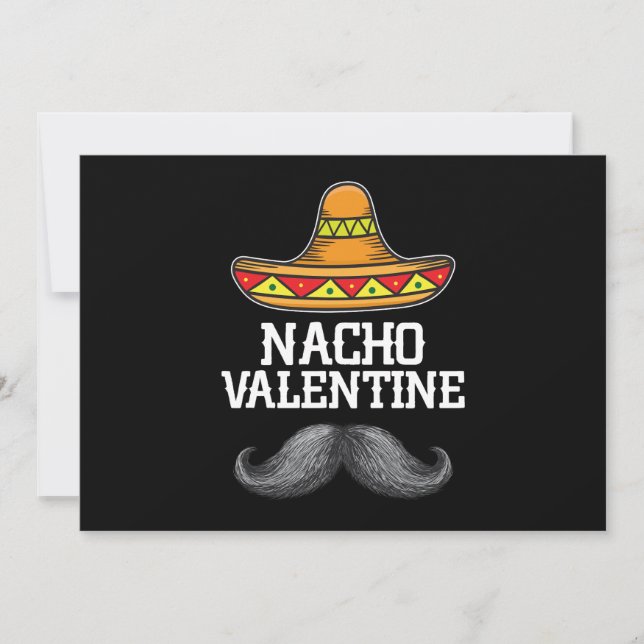 Nacho Valentines day Mexikanska Make Inbjudningar (Framsida)