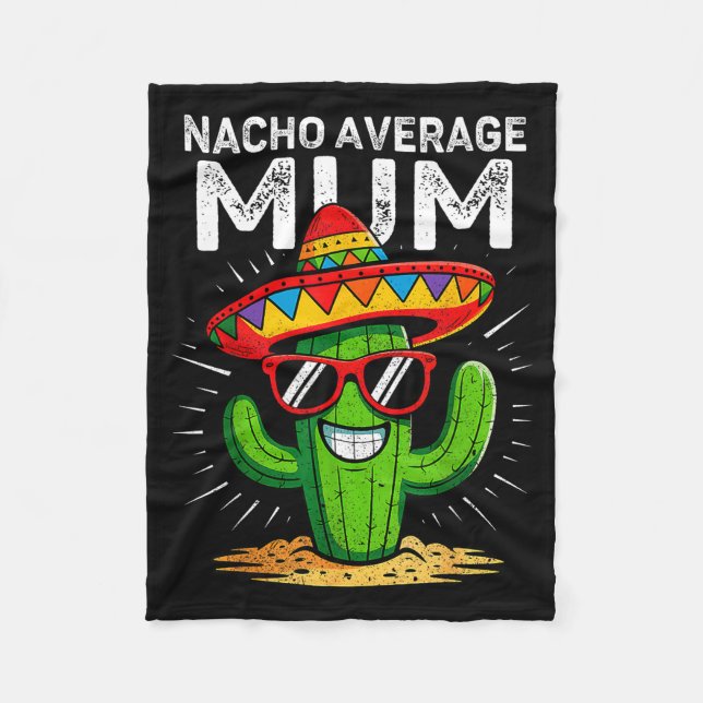 Nacho vanlig mamma rolig cinco de mayo mexikansk f fleecefilt (Framsidan)
