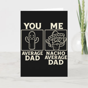 Nacho vanlig pappa rolig kaktus sombrero design kort