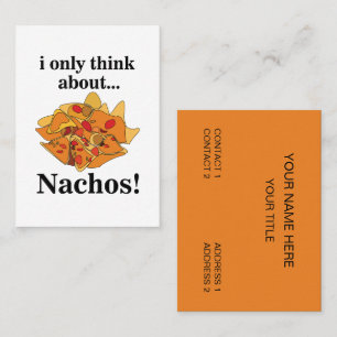 Nachos Food I Only Tänka Om Nachos Visitkort