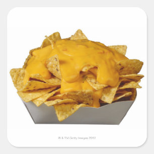 Nachos Fyrkantigt Klistermärke