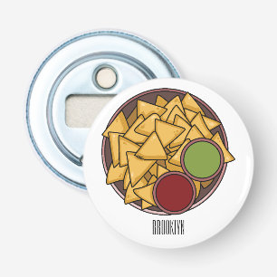 Nachos - illustration av tecknaden flasköppnare