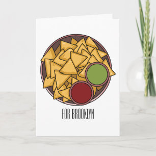 Nachos - illustration av tecknaden kort