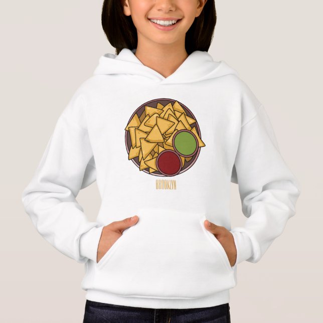 Nachos - illustration av tecknaden t shirt (Framsida)