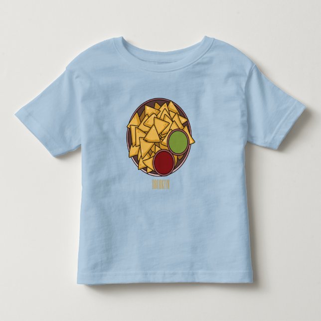 Nachos - illustration av tecknaden t shirt (Framsida)