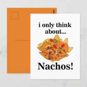 Nachos Mat Jag Tänker Endast På Nachos Vykort