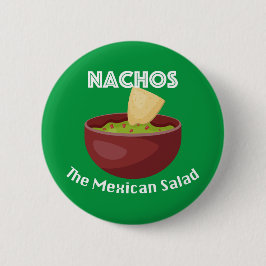 Nachos, mexikansk salad - rundknapp knapp