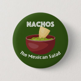 Nachos, mexikansk salad - rundknapp knapp