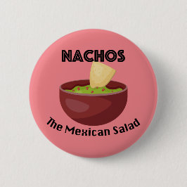 Nachos, mexikansk salad - rundknapp knapp