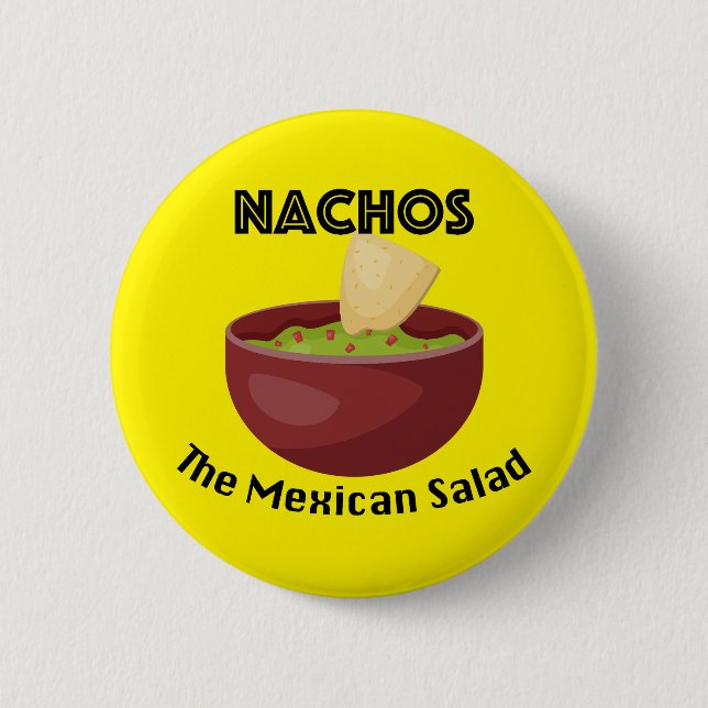Nachos, mexikansk salad - rundknapp knapp (Framsida)