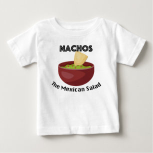 Nachos, Mexikanska saladen - Baby Bra Jersey T-Shi T Shirt