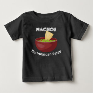 Nachos, Mexikanska saladen - Baby Bra Jersey T-Shi T Shirt