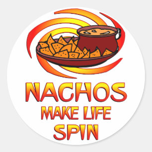 Nachos Spin Runt Klistermärke